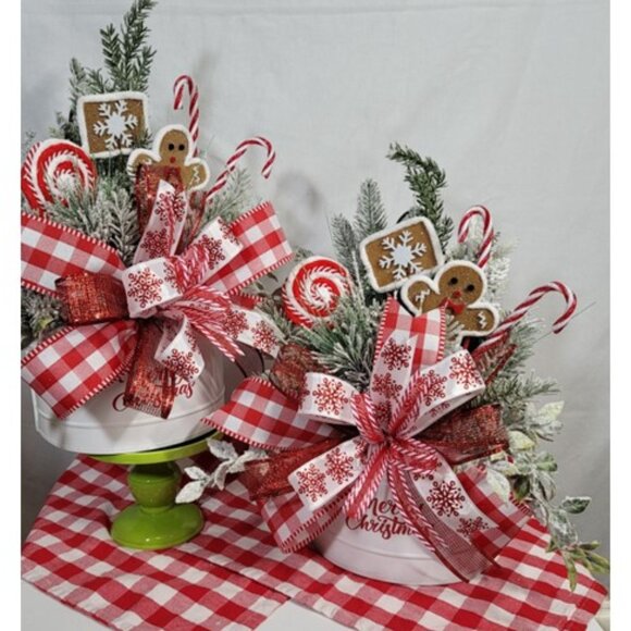 Christmas Table Centerpiece or Wall Hanging,‎ Farmhouse Christmas Gingerbread #2 - Picture 7 of 9